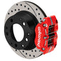 Wilwood 69-83 Porsche 911 Narrow Dynapro-P Radial Rear Brake Kit Red Caliper SRP Drill & Slot Rotor
