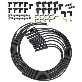 Moroso Universal HEI/Non-HEI Style Caps Ultra 350 8mm Multi-Angle Boot Spark Plug Wire Set - Black