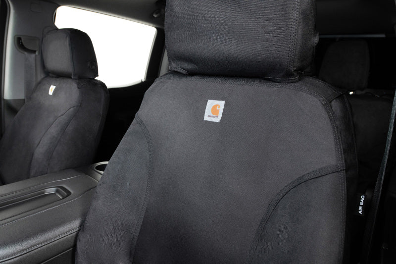 Covercraft 23-25 Ford F150 Carhartt Super Dux SeatSaver Front Row Custom Seat Cover - Black
