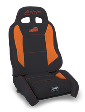 Load image into Gallery viewer, PRP EnduroCrawl Reclining Suspension Seat - Black/Orange Vinyl - Driver