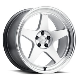 Kansei K12H Knp 18x8.5in / 5x108 BP / 35mm Offset / 63.4mm Bore - Hyper Silver Wheel