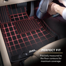 Load image into Gallery viewer, 3D MAXpider 2013-2016 Lincoln MKZ Kagu 1st &amp; 2nd Row Floormats - Black