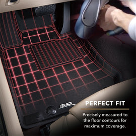 3D MAXpider 2018-2020 Honda Accord Kagu 1st & 2nd Row Floormats - Black