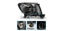 Load image into Gallery viewer, Raxiom 05-11 Toyota Tacoma Axial Series Switchback Proj Headlights- Chrome- Clear Lens