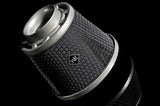Weapon R 4in Dragon Air Filter Chrome Cage (w/ Coupler/Clamp) Red Foam Filter