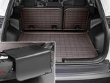 WeatherTech 21-26 Cadillac Escalade Behind Seating w/Bumper Protector Seatback Cargo Liner - Cocoa