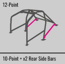 Load image into Gallery viewer, Cusco Safety21 12pt 2Pssgr BLK Thru Dash Roll Cage Nissan R33 2dr (S/O/No Cancel)