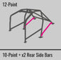 Cusco Safety21 12pt 2Pssgr BLK Thru Dash Roll Cage Nissan R33 2dr (S/O/No Cancel)