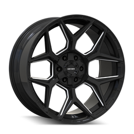 Mayhem Vanquish 8119 20X9.5 / 5x127/5x139.7 / 0mm Offset / 78.1mm Hub - Gloss Black Milled