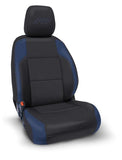 PRP 16-23 Toyota Tacoma Front Seat Covers (Pair) - Black/Navy Blue