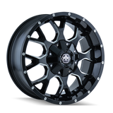 Mayhem 8015 Warrior 20x10 / 8x170 BP / -25mm Offset / 125.2mm Hub Gloss Black Milled Wheel