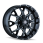 Mayhem 8015 Warrior 17x9 / 8x170 BP / -12mm Offset / 125.2mm Hub Gloss Black Milled Wheel