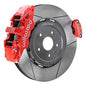 Wilwood 20-23 Chevy Corvette C8 Aero4 Red Rear Big Brake Kit - Slotted