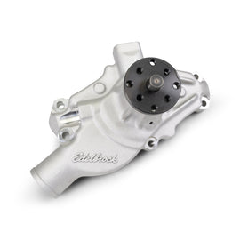 Edelbrock Water Pump for Small-Block Chevy in Satin Finish (Short)