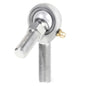 QA1 H Series 3-Pc Rod End - Male/Left Hand - .75in Bore x 3/4-16 w/Stud & Zerk - Alloy Steel