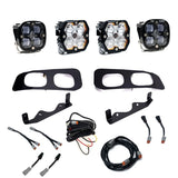 Baja Designs 23-25 Ford Super Duty Squadron Pro/SAE 2.0 Dual Fog Pocket Kit (SAE Fog) - Clear