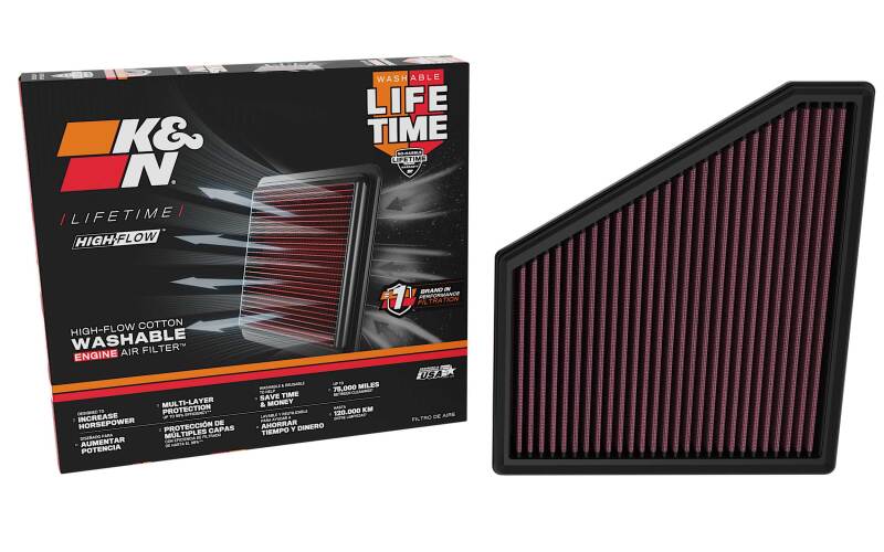 K&N Replacement Air Filter Dodge Charger L4-3.0L F/I 2026