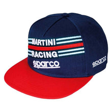 Load image into Gallery viewer, Sparco Flat Cap Martini-Racing Navy