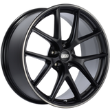 BBS CI-R 20x11.5 5x112 ET40 Satin Black Polished Rim Protector Wheel -82mm PFS/Clip Required