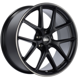 BBS CI-R 20x9 5x112 ET39 Satin Black Polished Rim Protector Wheel -82mm PFS/Clip Required