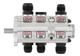 Peterson Fluid Systems R4 3-Stage Oil Pump - Right Side Mount - Rear Drive Drag