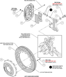 Wilwood kit front XRS6R wwe C10 alum pro spindle 14.00 rotor SRP