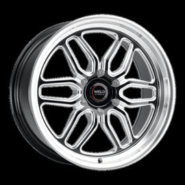 Weld Racing 20x7 Laguna 6 Drag 6x135 ET13 BS4.50 Gloss BLK MIL DIA 87.1