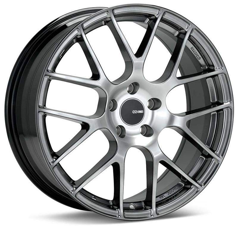 Enkei Raijin 19x9.5 35mm Offset 5x112 Bolt Pattern 72.6 Bore Dia Hyper Silver Wheel
