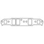 Cometic 85-09 GM 4.3L 90 Deg V6 .060in KF Intake Gaskets
