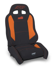 Load image into Gallery viewer, PRP EnduroCrawl Reclining Suspension Seat - Black/Orange Vinyl - Passenger