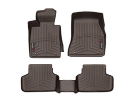 WeatherTech 2017+ BMW 5-Series Front And Rear FloorLiner - Cocoa (xDrive Only - Does Not Fit RWD)