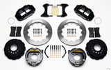Wilwood Narrow Superlite 4R Rear P-Brk Kit 12.88in Chevy 12 Bolt w/ C-Clips Staggered mt