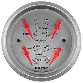 Autometer Marine Silver 3-3/8in Gauge