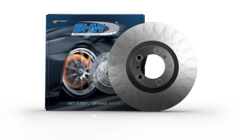 SHW 19-23 Porsche Cayenne S Left Front Smooth Monobloc Brake Rotor (9Y0615301A)