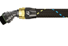 Load image into Gallery viewer, GReddy AN08 30 DEGREE ORB MALE BLACK/GOLD ANODIZED