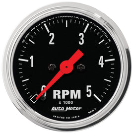 Autometer Traditional Chrome 2-1/16in 5K RPM In-Dash Mechanical Tachometer