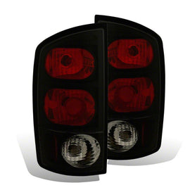 Raxiom 02-05 Dodge RAM 1500 Axial Series Tail Lights- Black Housing- Dark Smoked Lens