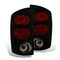 Raxiom 02-05 Dodge RAM 1500 Axial Series Tail Lights- Black Housing- Dark Smoked Lens