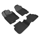 3D MAXpider Honda Civic 2022 Kagu 1st & 2nd Row - Black (W/ Rear USB Port)