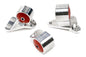 Innovative 92-95 Civic B/D-Series Silver Alum Trans Mount 60A Bushing (Auto to Manual Hydro 2 Bolt)