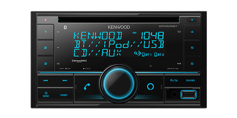 Kenwood DPX505BT Dual-DIN CD Receiver with Bluetooth