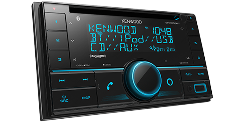 Kenwood DPX505BT Dual-DIN CD Receiver with Bluetooth