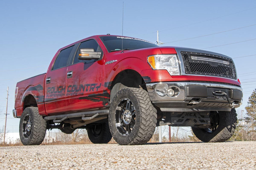 Mesh Grille | 30" Dual Row LED | Chrome | White DRL | Ford F-150 (09-14)