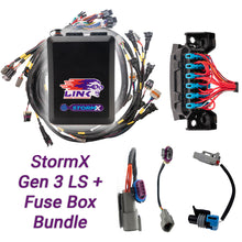 Load image into Gallery viewer, Link Engine Management Gen3 LS Bundle - G4X StormX ECU + LS Engine Harness + Fuse Box bundle