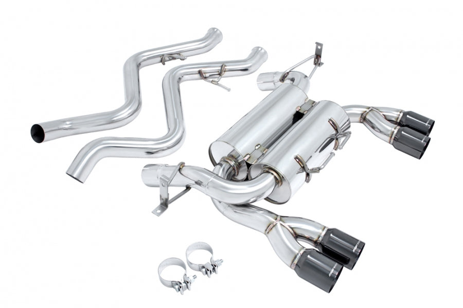 Supremo Exhaust System for BMW E92 M3 08-13 – Black Chrome Rolled Tips