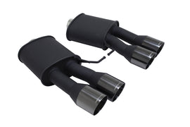 BMW F10 M5 2011+ Supremo Exhaust System – Black Chrome Rolled Tips