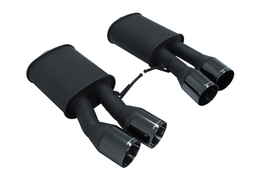 Supremo Exhaust System for BMW F06 M6 Gran Coupe 14-19 / F13 M6 Coupe 13-19 – Black Chrome Rolled Tips