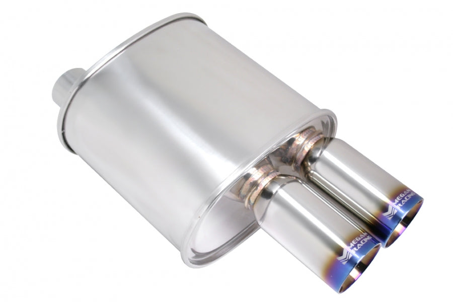 Universal Exhaust F-RT Dual Burnt Tip Muffler