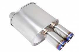 Universal Exhaust F-RT Dual Burnt Tip Muffler
