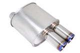 Universal Exhaust F-RT Dual Burnt Tip Muffler